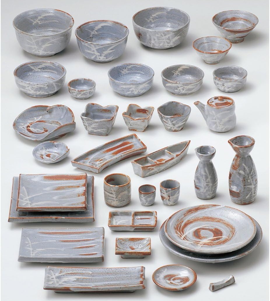 Yamasita Craft 11517790 Ginshino Reed Futatsukiri Dish 3.0 x 4.7 x 0.9 inches (7.5 x 12 x 2.3 cm)