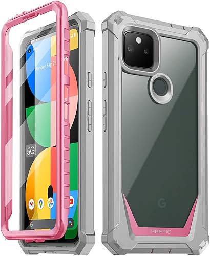 Miniatura 8 de Poetic Guardian Series - Funda diseñada para Google Pixel 5A 5G, híbrida de cuerpo completo, a prueba de golpes, con protector de pantalla