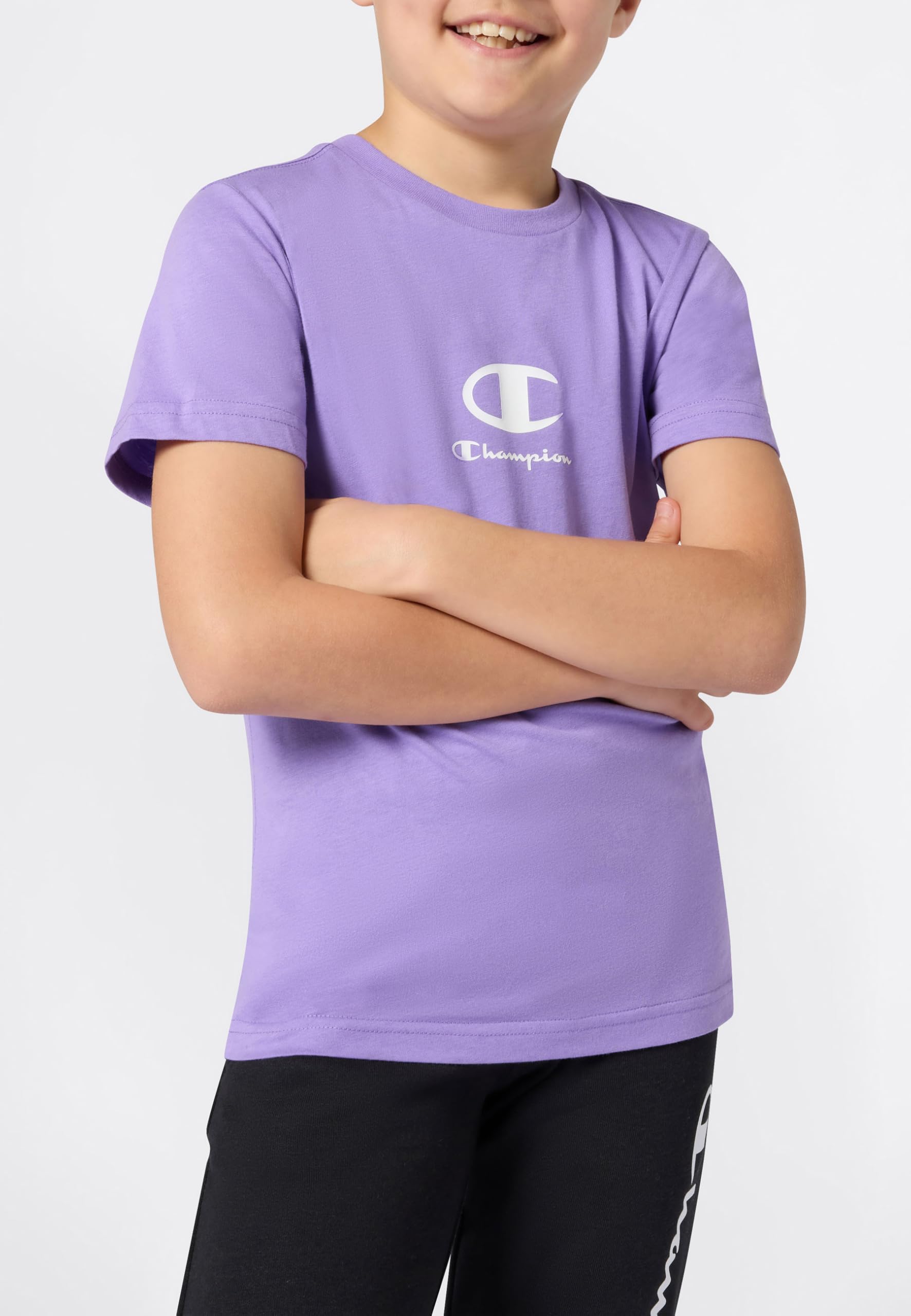 Champion Legacy Jungen T-Shirt Crewneck L Lila – Bild 2