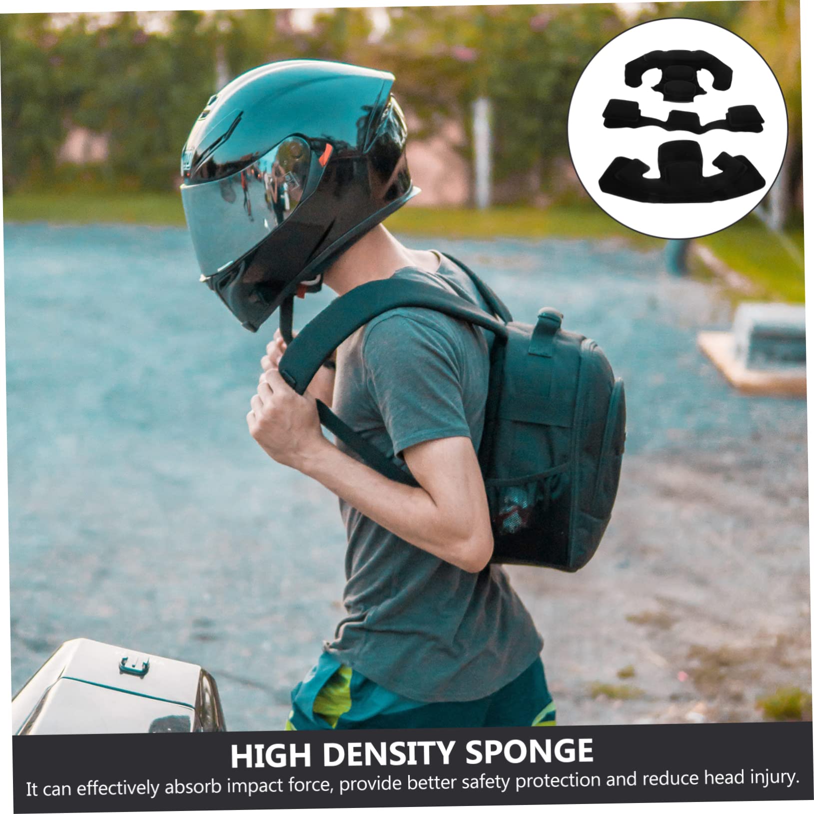 Toddmomy 2juegos Almohadillas Internas para Cascos De Seguridad Acolchado De Adaptable Diferentes Formas Cabeza para Patinaje Bicicleta y Motociclismo Fácil De Limpiar y Reemplazar