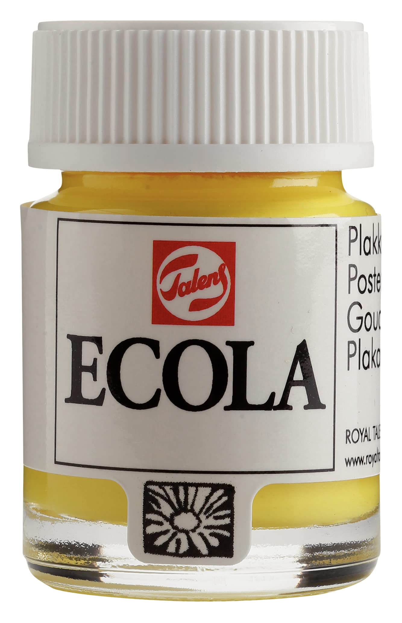 Talens Ecola Poster Paint Gouache 16 ml Glass No. 205 Lemon Yellow