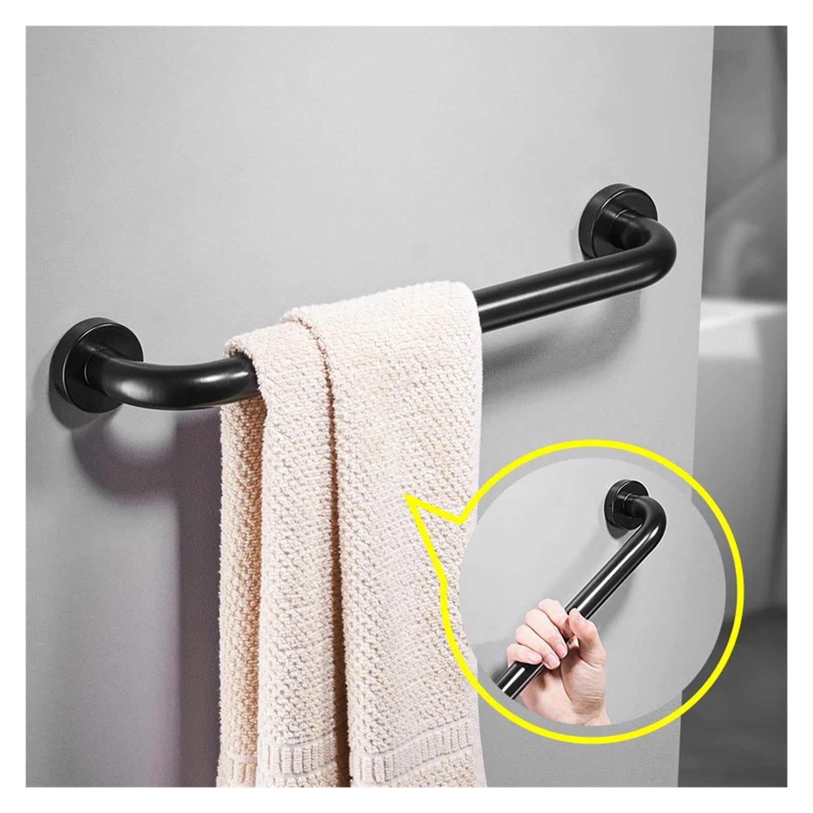 Barras de Apoyo de Aluminio para bañera, pasamanos, asa de baño para Personas Mayores, reposabrazos, Seguridad y Accesorios, toallero para Inodoro para Personas Mayores y discapaci
