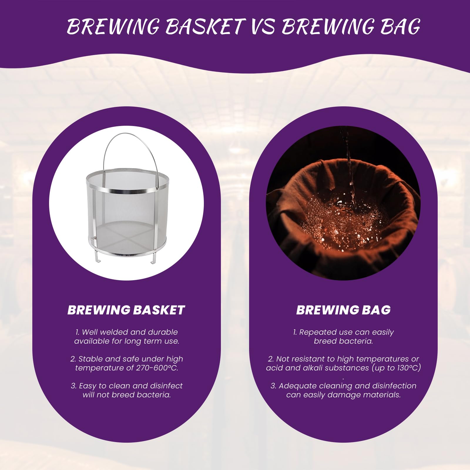 Topyond Stainless Steel Brewing Hop Strainer with Stand, Beer Hop Filter for Homemade Beer and Wine, Fine Mesh Filter for Brewing Equipment (11.8x11.4inch)