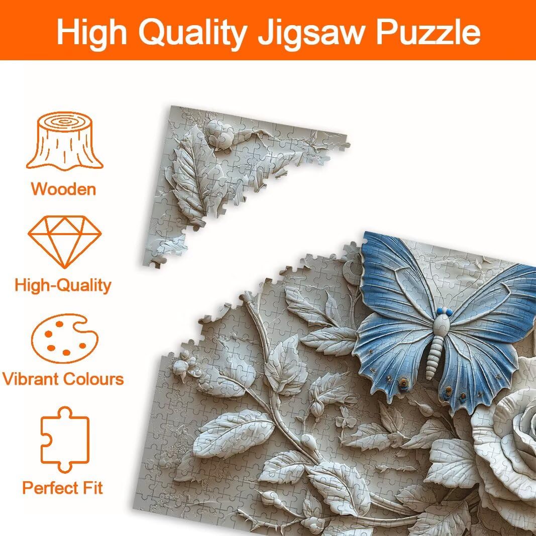 Puzzle Farfalla, Puzzle 5000 Pezzi Adulti per Decor, Regalo Donna -8640