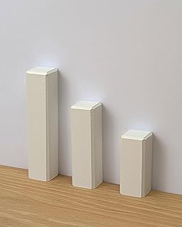Trevendo Eckstäbe 10er-Pack (E7) - 18 × 18 × 61 mm - mit leichter Fase - für saubere Wandabschlüsse, Sockelleisten & Trockenbau - Ecktürme für Innenausbau & Renovierung
