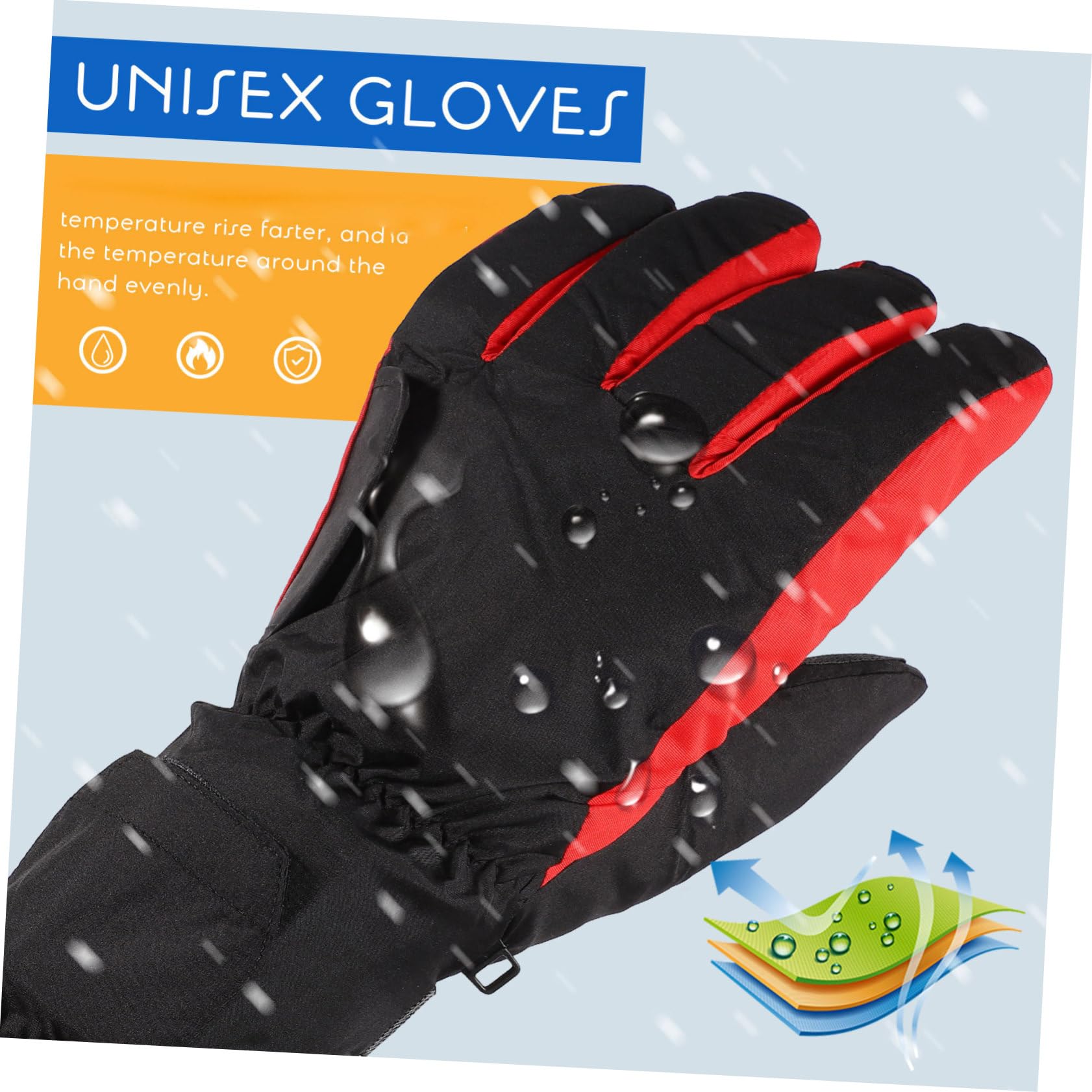 Abaodam Guanti Guanti Riscaldati Unisex Scaldamani Invernali Per Esterno Senza Batteria
