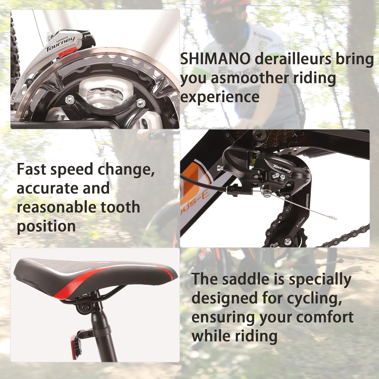 Generic Mountain Bike,Aluminum Mens Bikes 21 Speed Bicycle 29"" Wheels for Adult Womens, X-Large, Silver