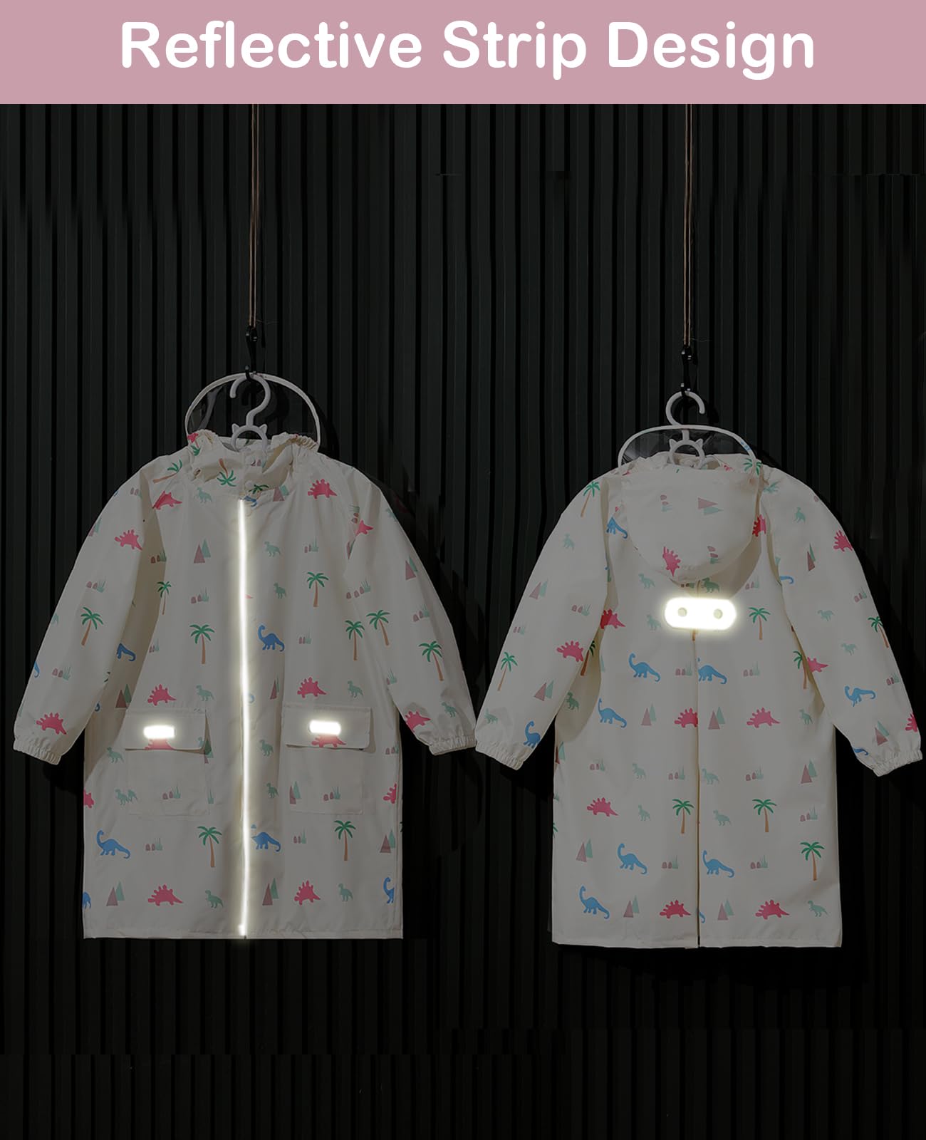 Chubasquero para niños y niñas, impermeable, poncho de lluvia, reutilizable, ropa ligera para exteriores