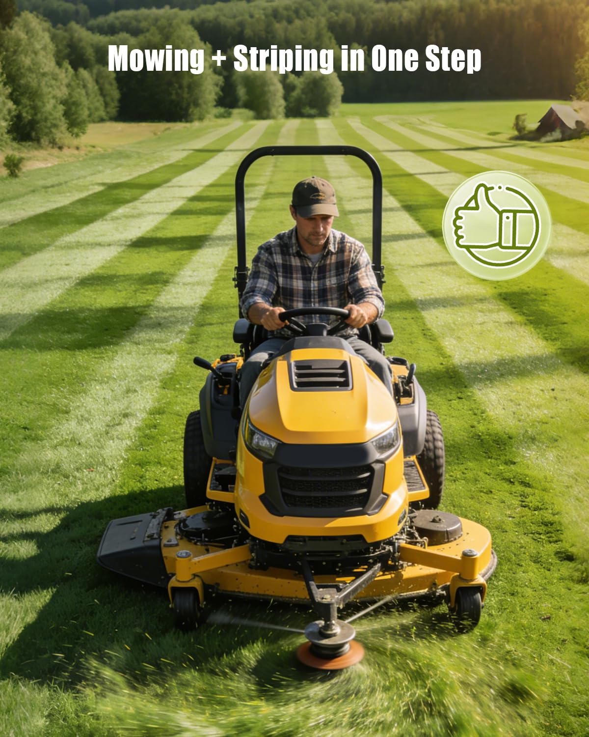 Kit de rayas de césped de repuesto 19A70059 para cortacésped Cub Cadet Troy-Bilt de 50 pulgadas, 54 pulgadas, 60 pulgadas, kit de rodillo de rayas de césped