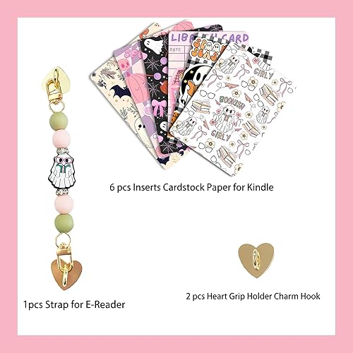 Miniatura 3 de 6 PIEZAS 17,27 cm x 12,19 cm Fundas de respaldo transparentes Compatibles para Kindle Paperwhite 11ª-12ª generación, color suave con correa de