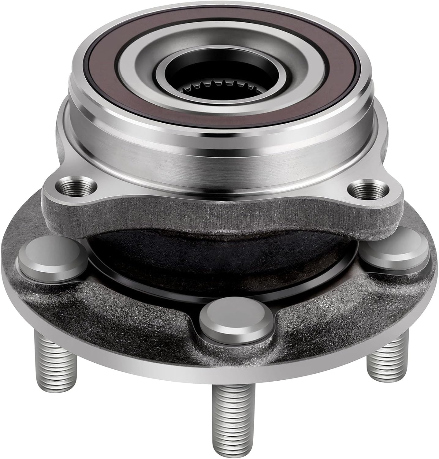 SCITOO 513287 New Front Wheel Bearing Hub fit 2010-2015 for Toyota Prius 2011-2017, for Toyota Prius Plug-in 2012-2015, for Lexus CT200h 5 Lugs Axle Hub Assembly Kit W/NO ABS 1-Pack