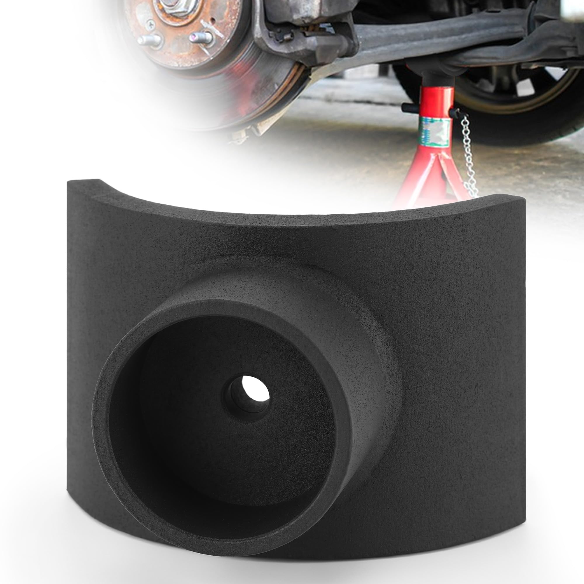 Sella Adattatore Per Cric A Bottiglia, Per Tubo Da 7,6cm/3in Con Materiale In Ferro, Compatibilità 12 Tonnellate, Ideale Per Garage, Sentieri 4x4, Recupero
