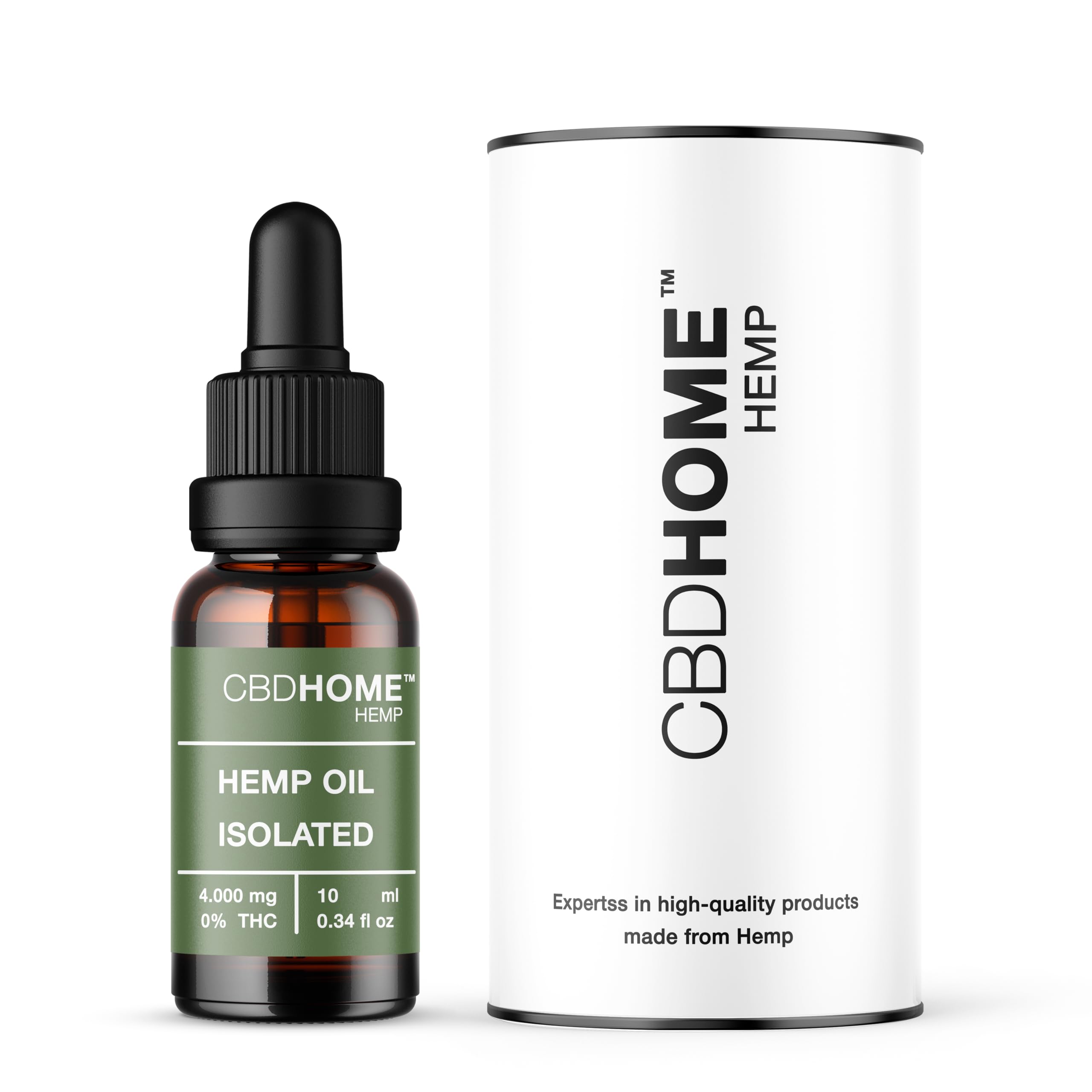 Pack: Aceite de Semilla de Cáñamo Isolated 40% + Aceite de Semilla de Cáñamo 40% con Melatonina - 10 ml cada uno - 100% Vegetal - Certificado Ecológico UE