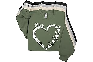 Custom Nickname Hearts Sweatshirt For Grandma and Mama