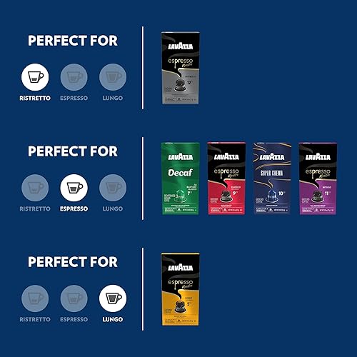 Miniatura 3 de Lavazza Espresso Favorites Colección de cápsulas de aluminio compatibles con máquinas originales Nespresso*, contiene tostado expreso claro, medio y