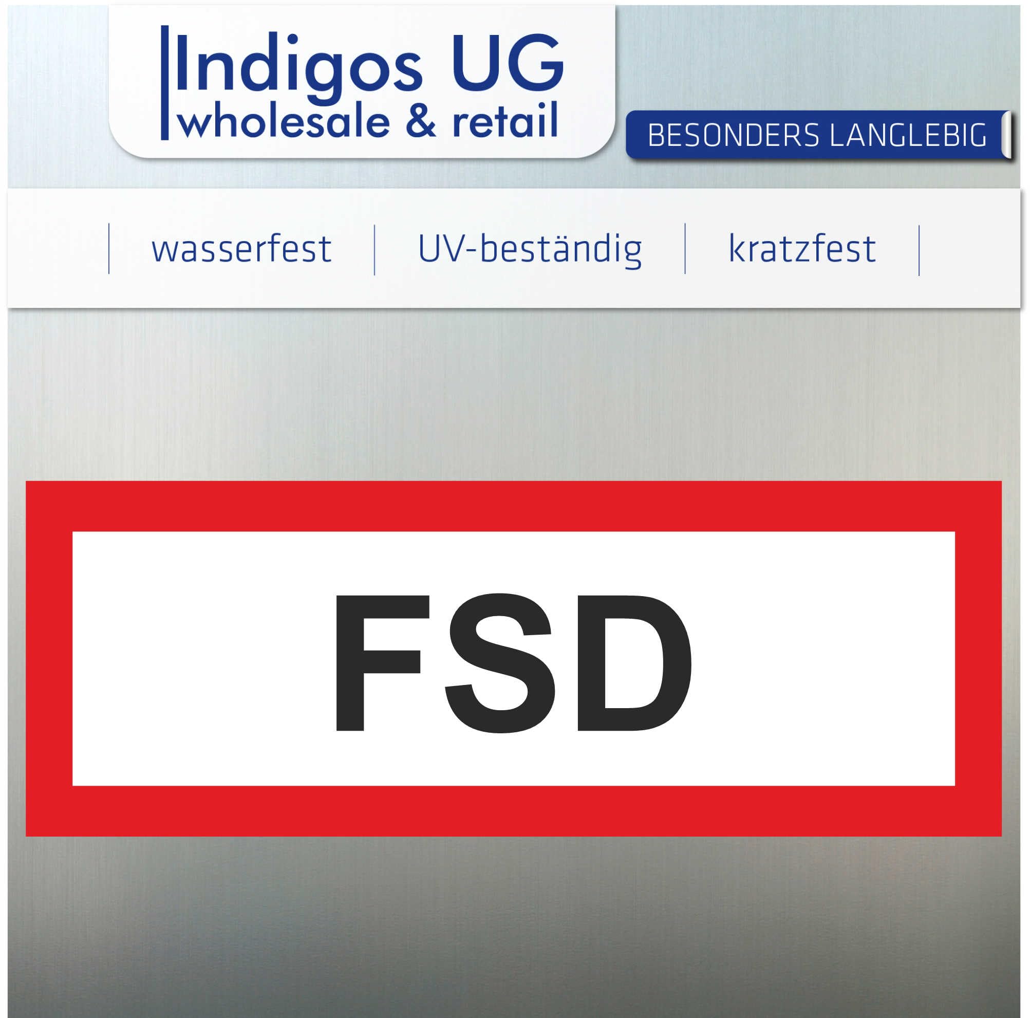 Vigili del fuoco zufahrt freihalten pittogramma, Alu Dibond 50 x