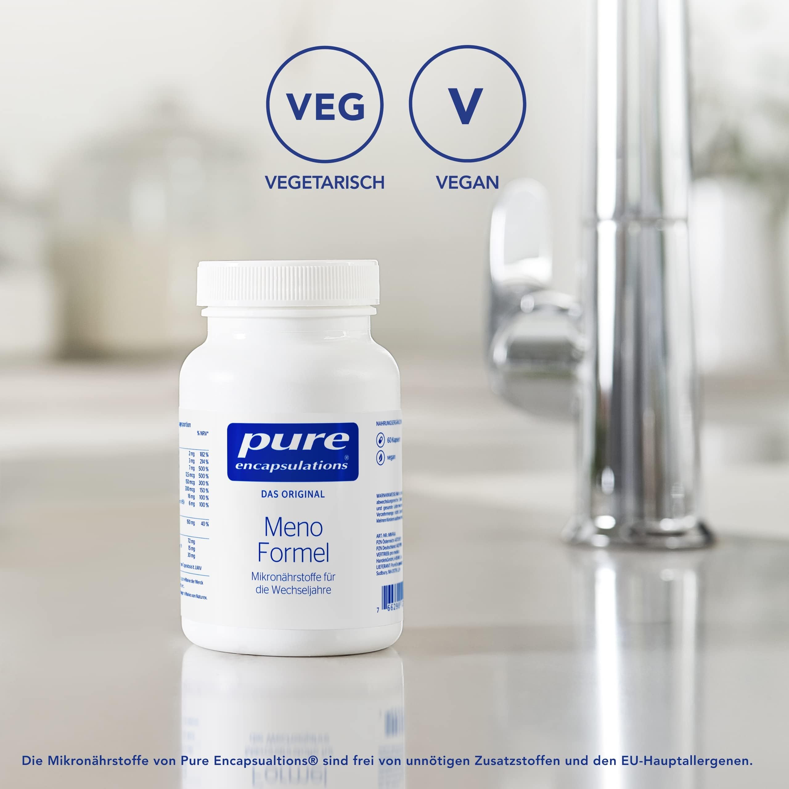 Pure Encapsulations - Meno Formel - Vitamin B, Biotin, Folat, Magnesium - Nahrungsergänzungsmittel für Frauen- 60 Kapseln