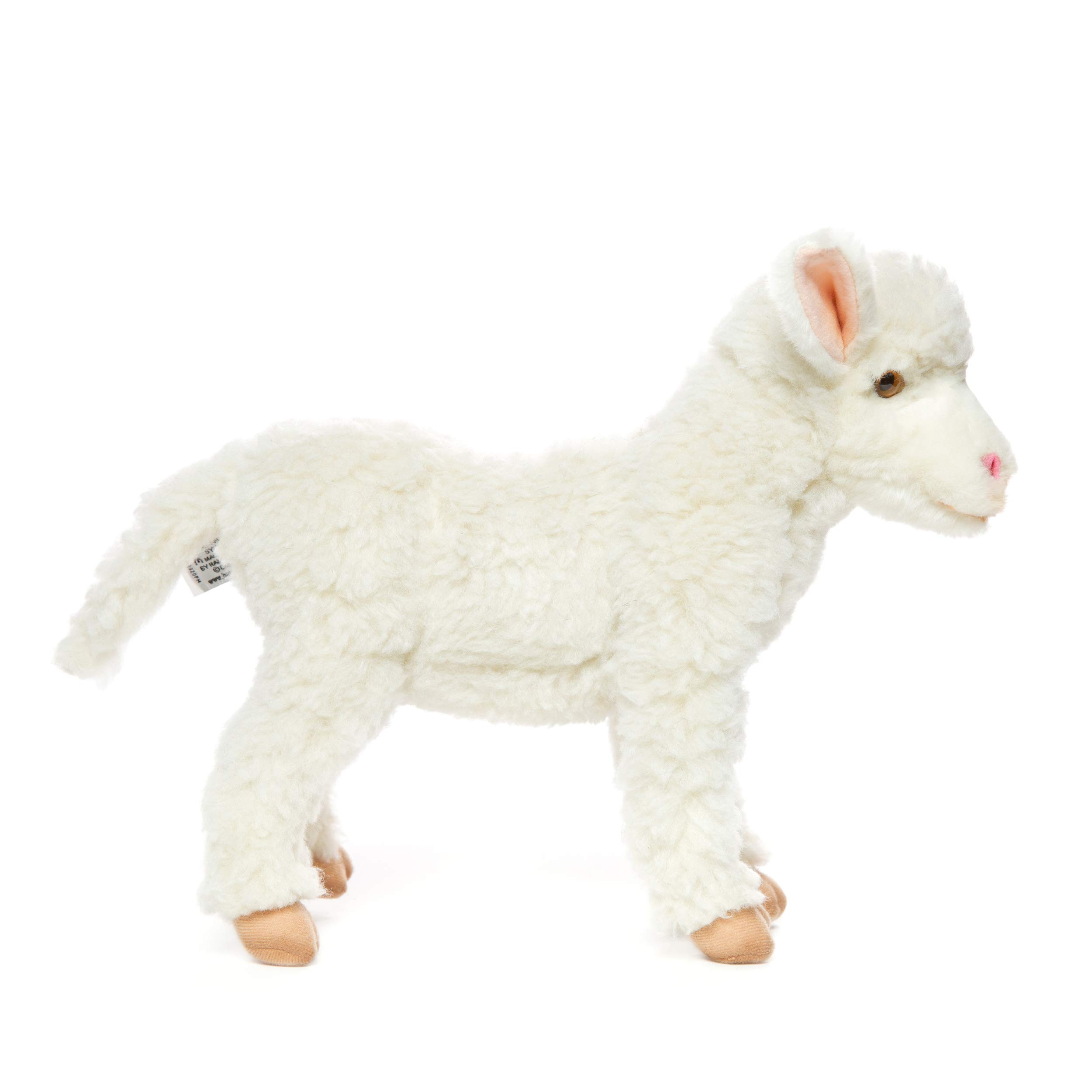 Hansa - Peluche de Cordero Blanco, 4 Patas de 28 cm