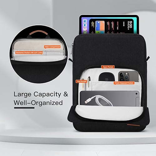Miniatura 2 de Funda de transporte para tablet de 13.3 a 14 pulgadas para iPad Pro M4 y Air M2M3 2025, iPad de 12.9 pulgadas, portátil de superficie de 13.8