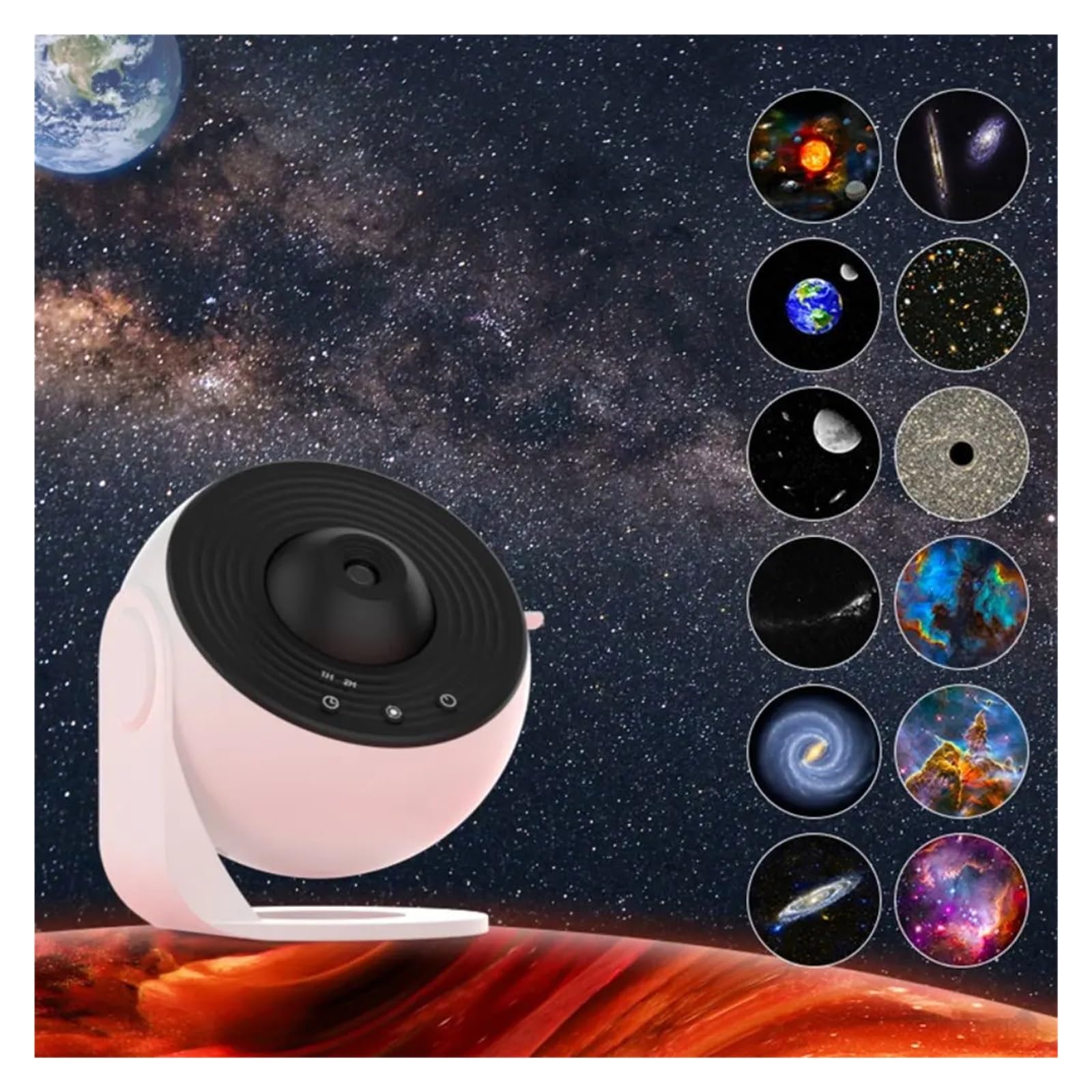 13 W 1 Projektor Gwiazdowy Planetarium Galaxy Do Sypialni Aurora Nocny Światła Przezroczysty Obrazowanie