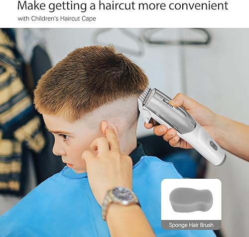 Miniatura 6 de Bimirth Cortapelos para bebés con aspiradora, recortadora de pelo para niños y niños pequeños, impermeable, recargable, máquina de corte de pelo