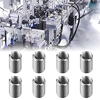 Vista 3 de Juego de 20 tuercas reductoras de rosca, M8 macho a M6 hembra rosca rosca rosca manguito perno tuercas de conversión, adaptadores de rosca