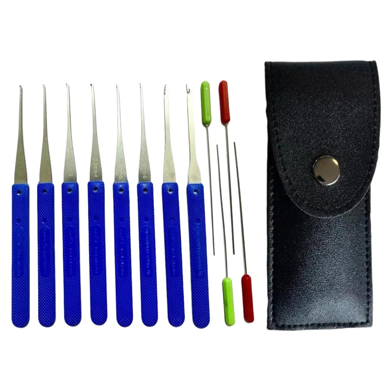 Set di 12 estrattori per chiavi rotte, kit professionale per estrarre chiavi con ganci e aghi, strumento universale per chiavi inceppate/spezzate in auto, case e casseforti (custodia portatile inclusa