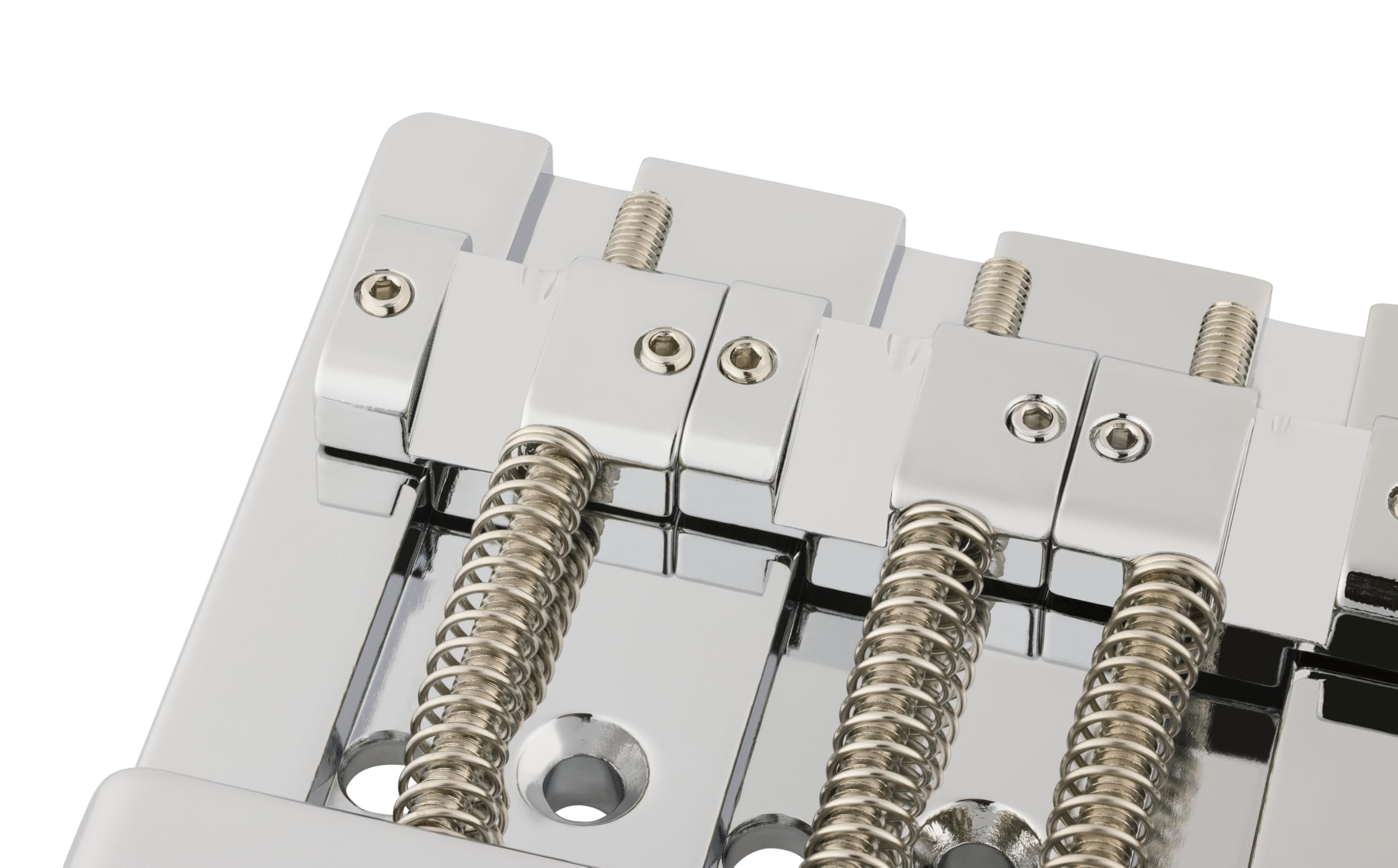 ベース FENDER HiMass 4-String Bass Bridge Fender HiMass 4-String Bass Bridge Assembly With Zinc Saddles