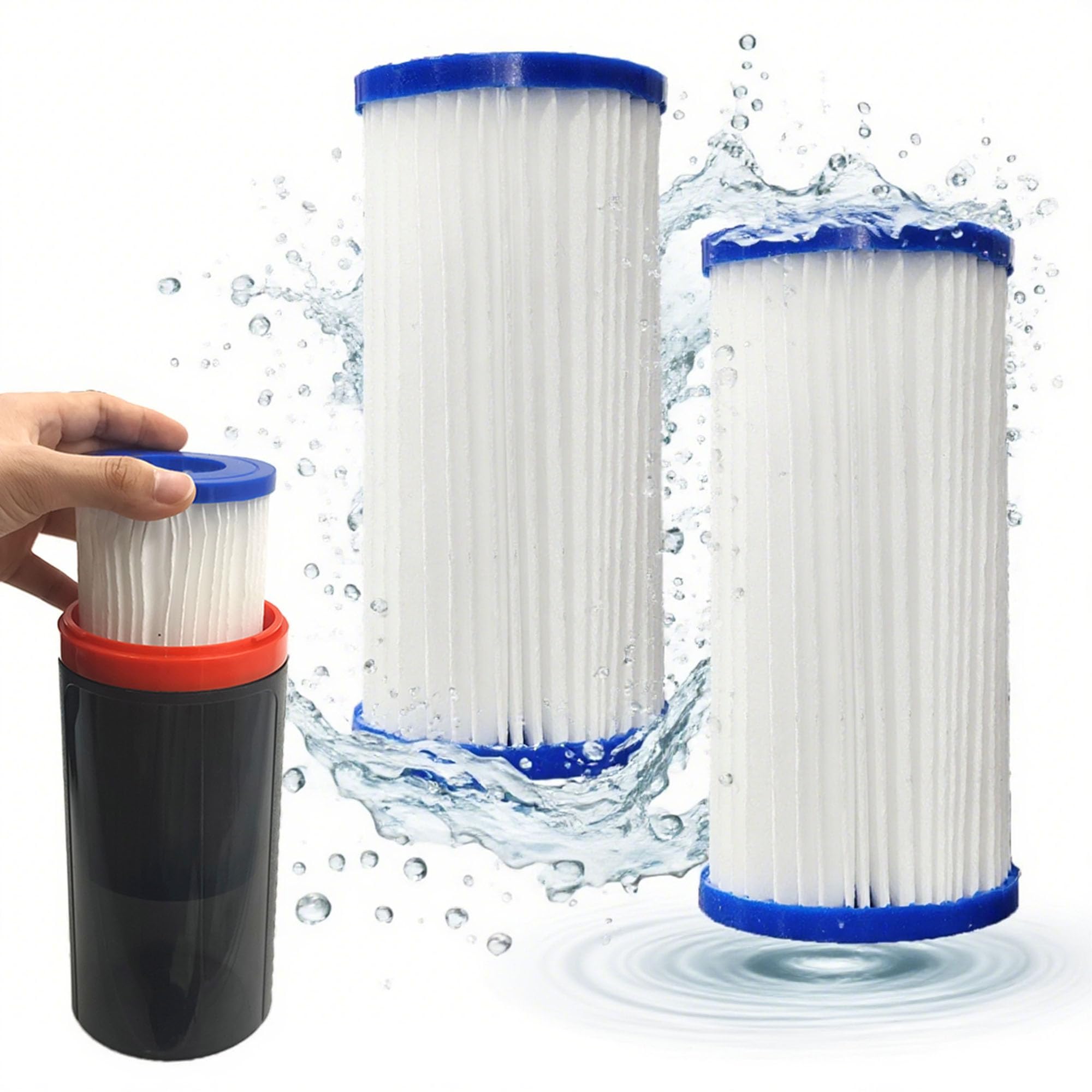 xcivi 2 Pack Replacements Micron Cartridge for Marineland Magnum ML90770 Canister Filters, Fits for Magnum Canister Filters, Compatible with