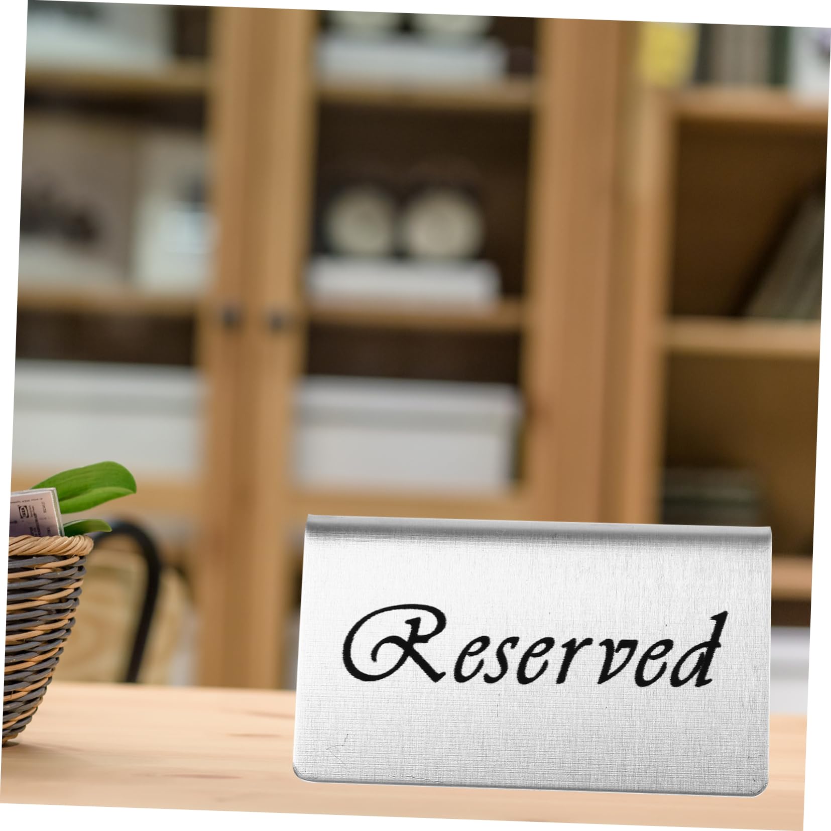 Cabilock 5stücke Reserviert Schild Für Hochzeitsfeiern Doppelseitiges Tischschild Für Gäste Tischdeko Für Restaurants Und Veranstaltungen Design Für Sichere Platzreservierung