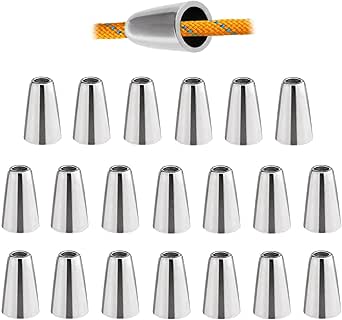 Kordelenden Zinc Alloy 20 Stück Kordelstopper Aus Metall (Zinklegierung) - Für Schnüre, Kordeln, Hoodies, Jacken Kordelenden Für Schnüre Kordeln