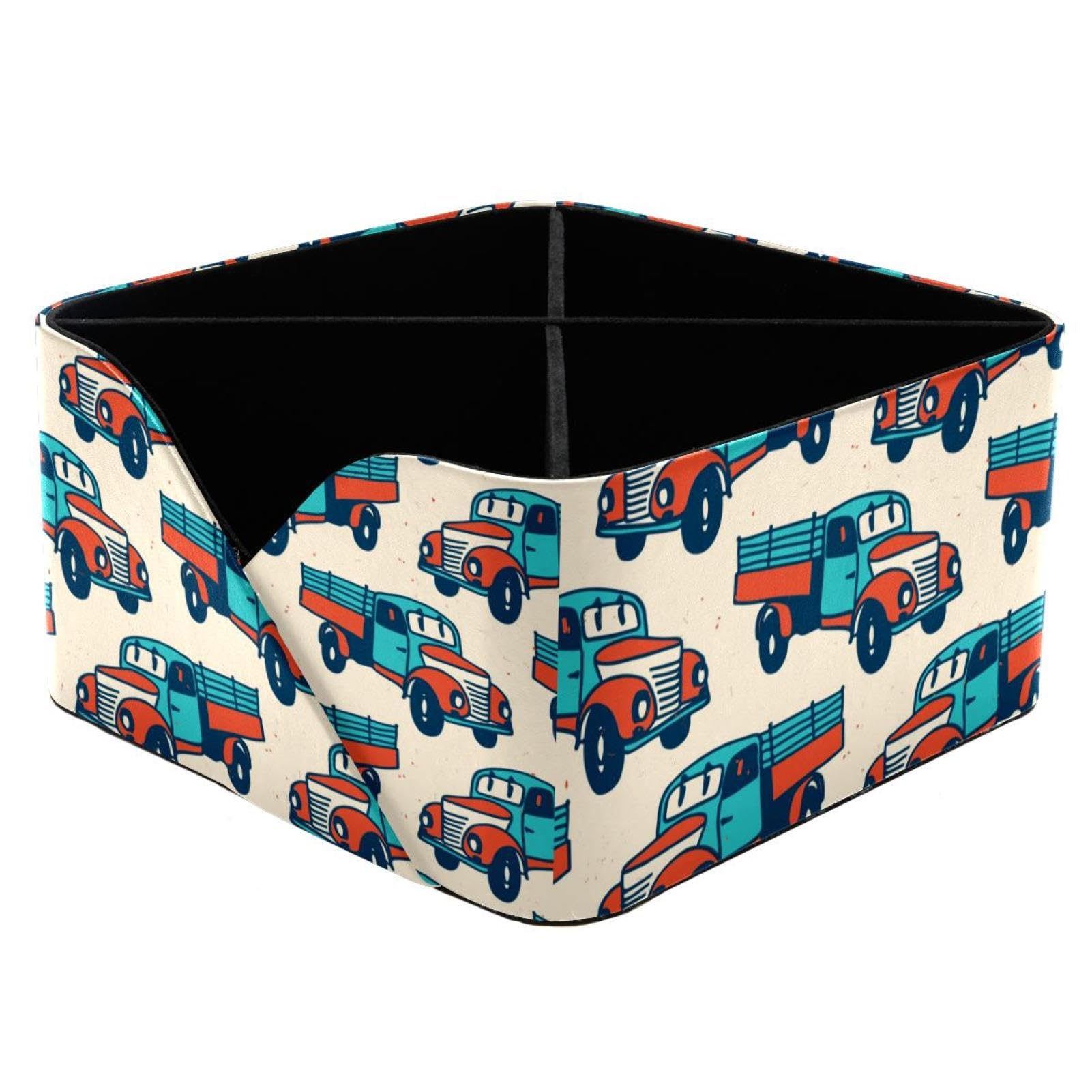 Organiseur de bureau rétro camion à 4 compartiments pour stylos
