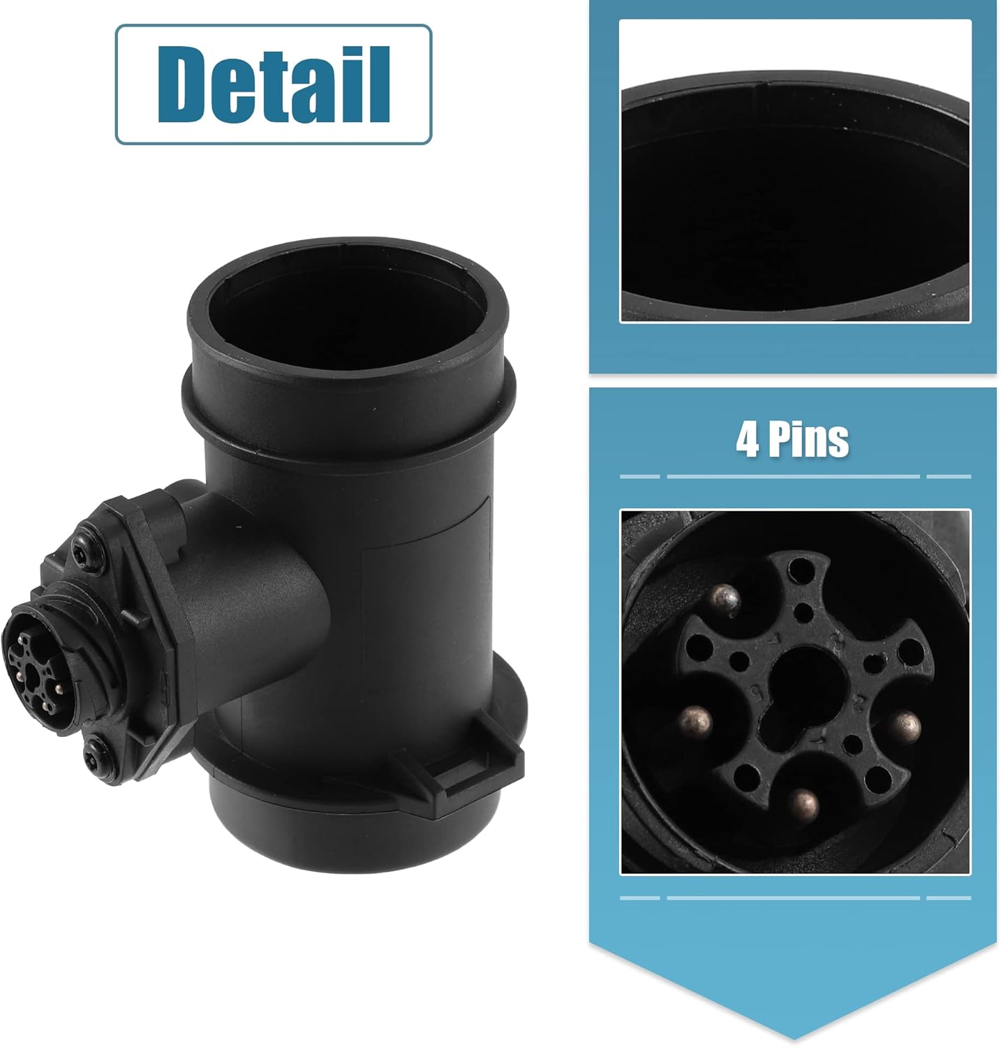 X AUTOHAUX Car Mass Air Flow Sensor Meter MAF Sensor for Mercedes-Benz C220 1994-1996 NO.0280217100