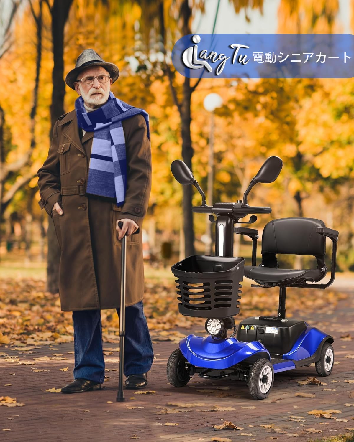 Amazon | LangTu 電動シニアカート 走行30km程度 電動ミニカー 電動 