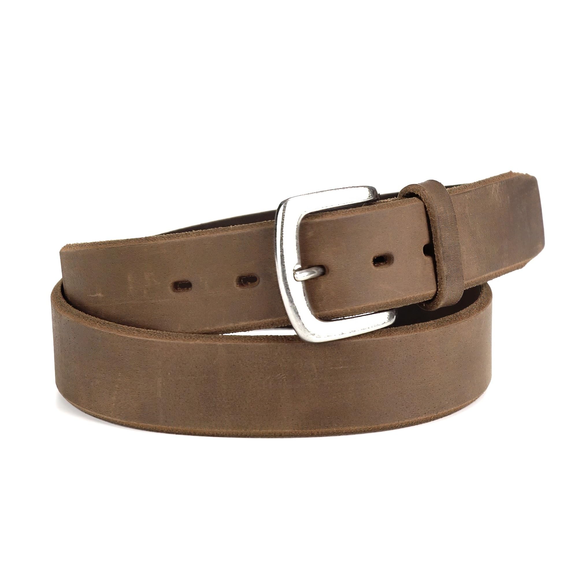 ARIAT Men's Embossed Logo Beveled Edge Belt, Medium Brown, 38