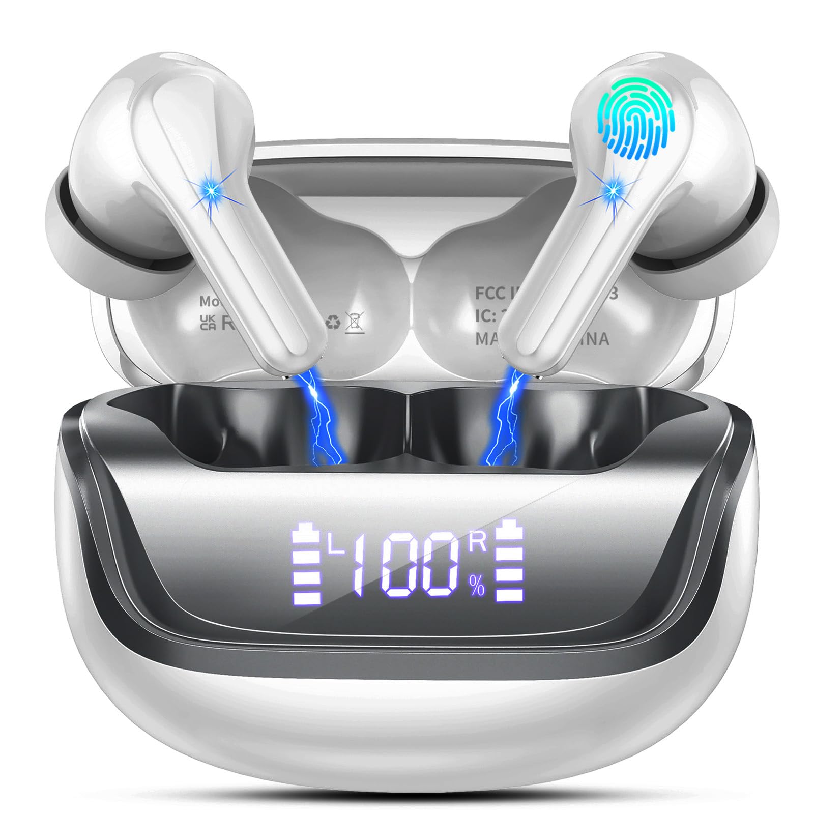 écouteurs Bluetooth Sportifs Casque Bluetooth 5.3-Airpods-Écouteurs Bluetooth Avec 4 Mic Hd-Casque Pour Ios/Android-Écouteurs écouteurs Bluetooth Sport 5.4 écouteurs Bluetooth Sportifs Casque Bluetooth 5.3-Airpods-Écouteurs Bluetooth Avec 4 Mic Hd-Casque Pour Ios/Android-Écouteurs écouteurs Bluetooth Sport 5.4