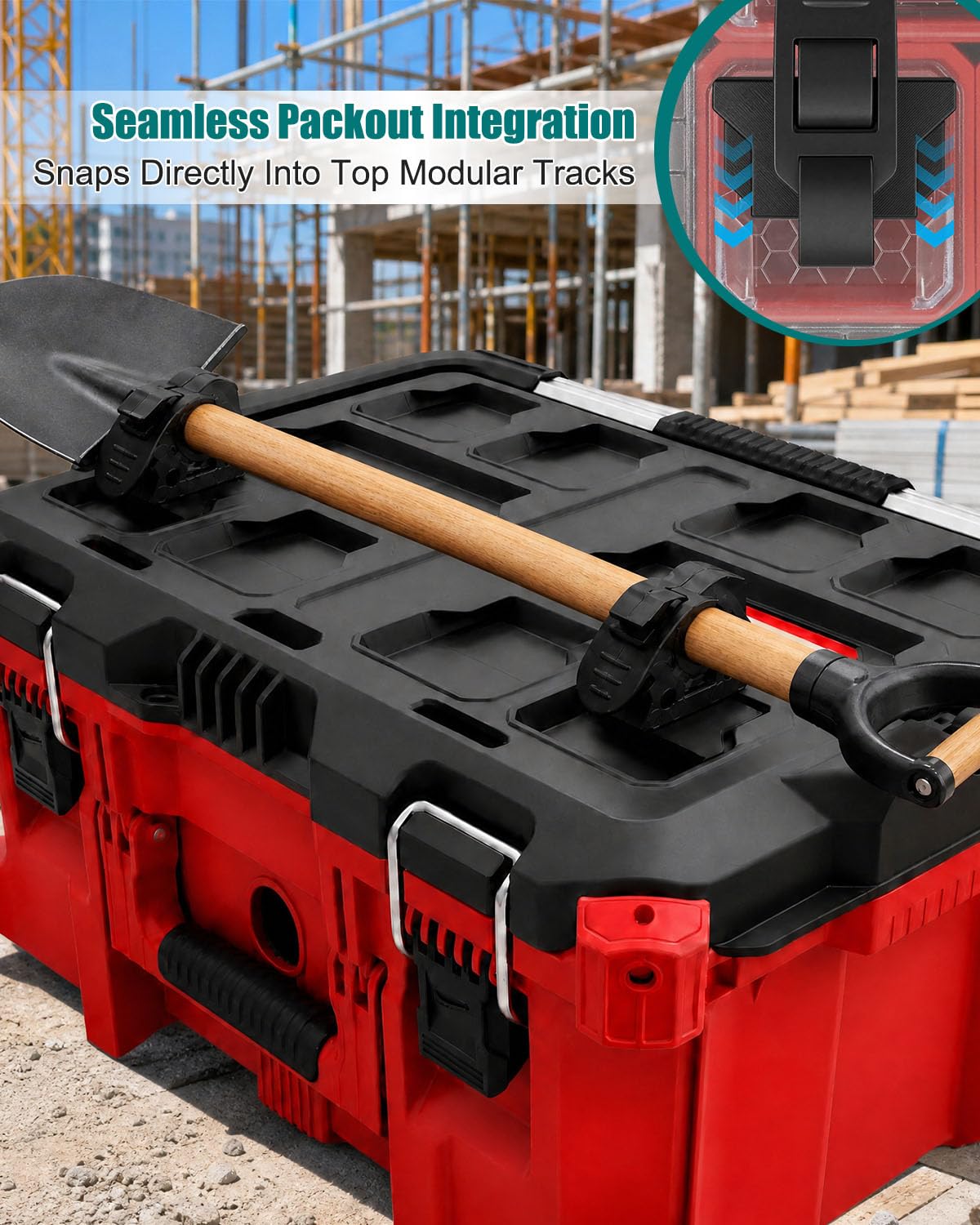 Packout Toolbox Morsetto a sgancio rapido adatto per Milwaukee, pala e