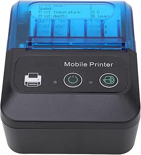 58mm Portable Mini Thermal QR Code Printer 2in Cordless USB Receipt Ticket Thermal Printer for Flashcards DIY Journal Photos Notes Kids Gift Study Supplies Barcode Storage