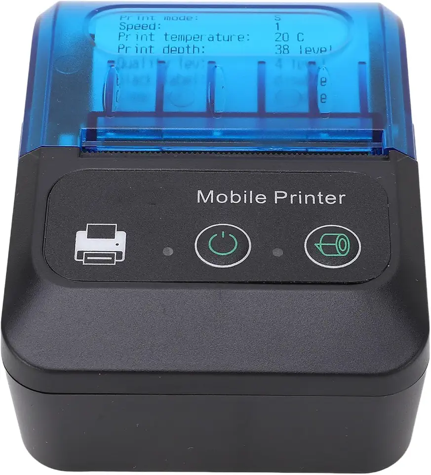 Impressora de Etiquetas Térmica Wireless e USB Impressão Alta 80mm s com 203DPI Clara Sem Tinta Bateria Recarregável Compatível Múltiplos Dispositivos para Uso Doméstico Comercial