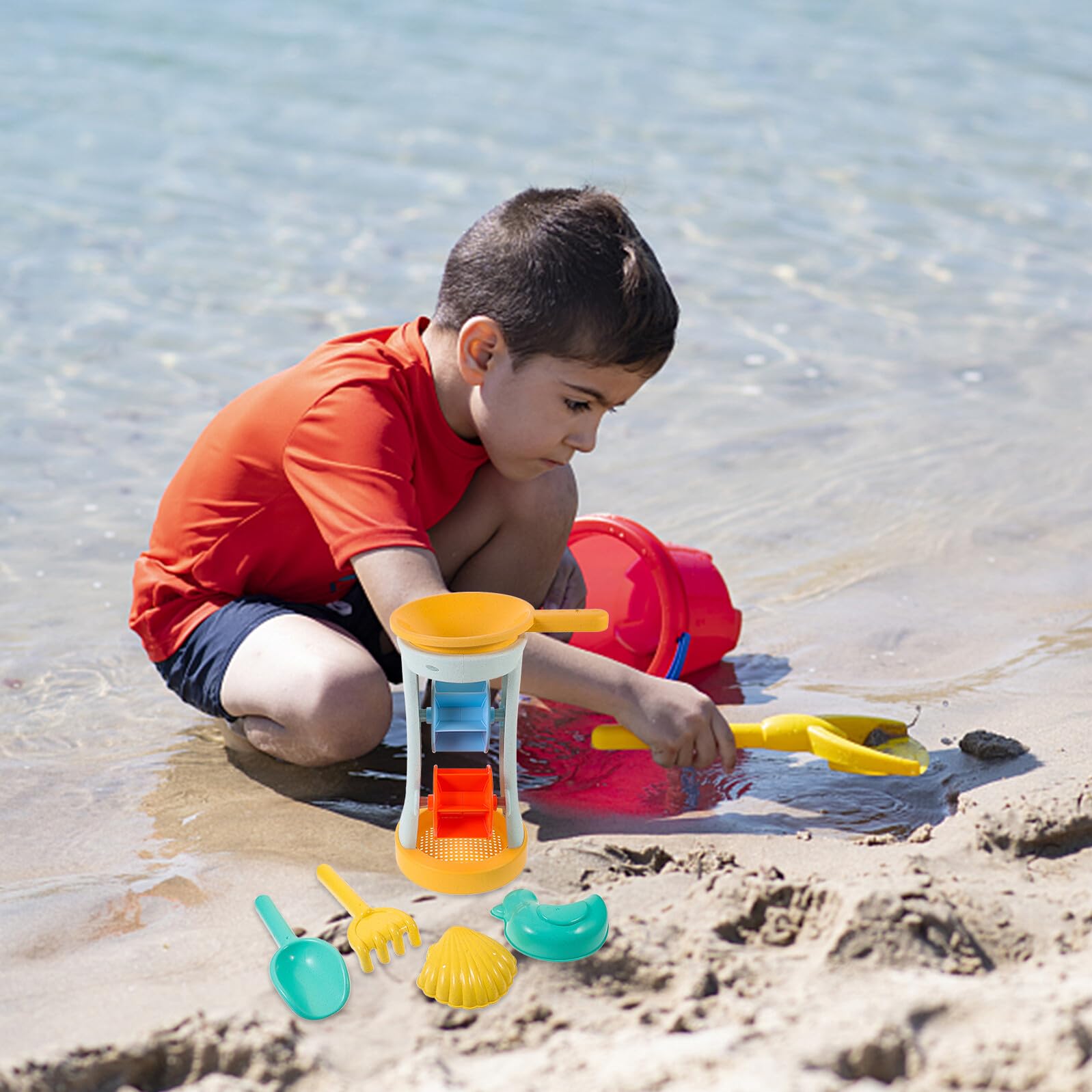 Beach Sand Toy in Plastico per Bambini, Vacanze Estive | Gioco da Spiaggia, Giochi per Spiaggia, Scuola e Backyard, Safe e Comfortable