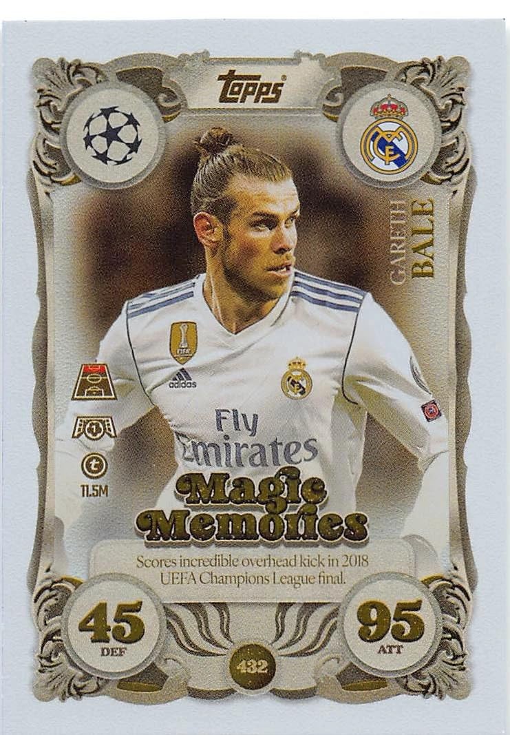 Match Attax 2025 2026 Gareth Bale Magic Memories Trading Card