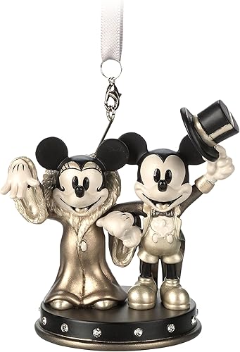 Disney Adorno de cuaderno de bocetos de Mickey Mouse y Minnie Mouse Disney Adorno de cuaderno de bocetos de Mickey Mouse y Minnie Mouse