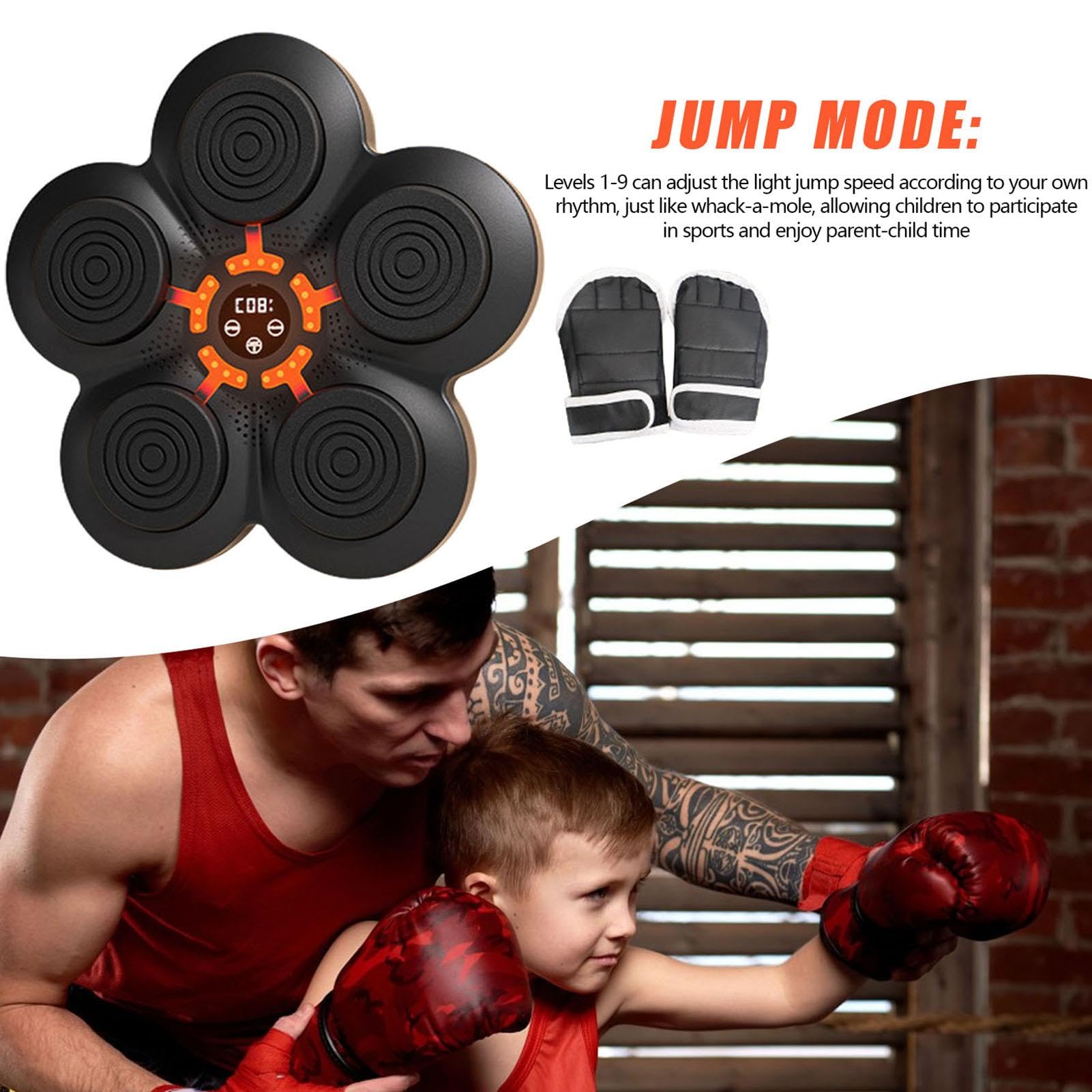 Bersaglio ritmico da boxe, attrezzatura sportiva avanzata, bersaglio intelligente da boxe, da parete, illuminato, robusto dispositivo per esercizi per bambini, adulti, fitness e palestra
