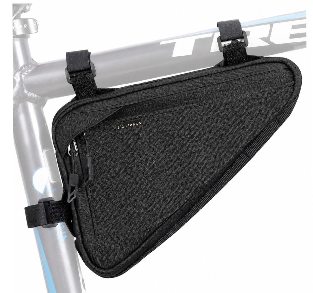 ALASKA® Cycle Frame Bag 2L, Water Resistant Bicycle Triangle Storage Pouch, Slim Top Tube Pack for MTB Mountain Road Commuter Cycling, Under Seat Gear for Phone Tools Accessories.-image-25