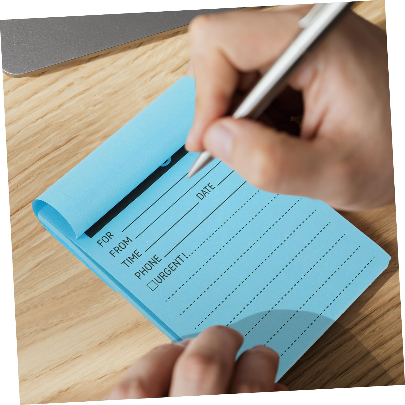 Angoily 5 Pezzi Blocco Note Memo Autoadesivo Colori Fluorescenti per Facile Usare e Portatile