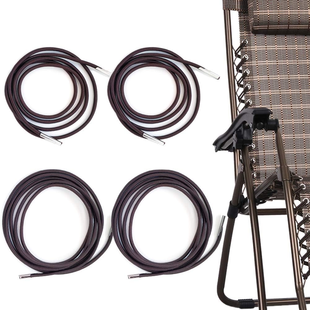 Bealuffe Replacement Cords for Zero Gravity Chair 4 Cords