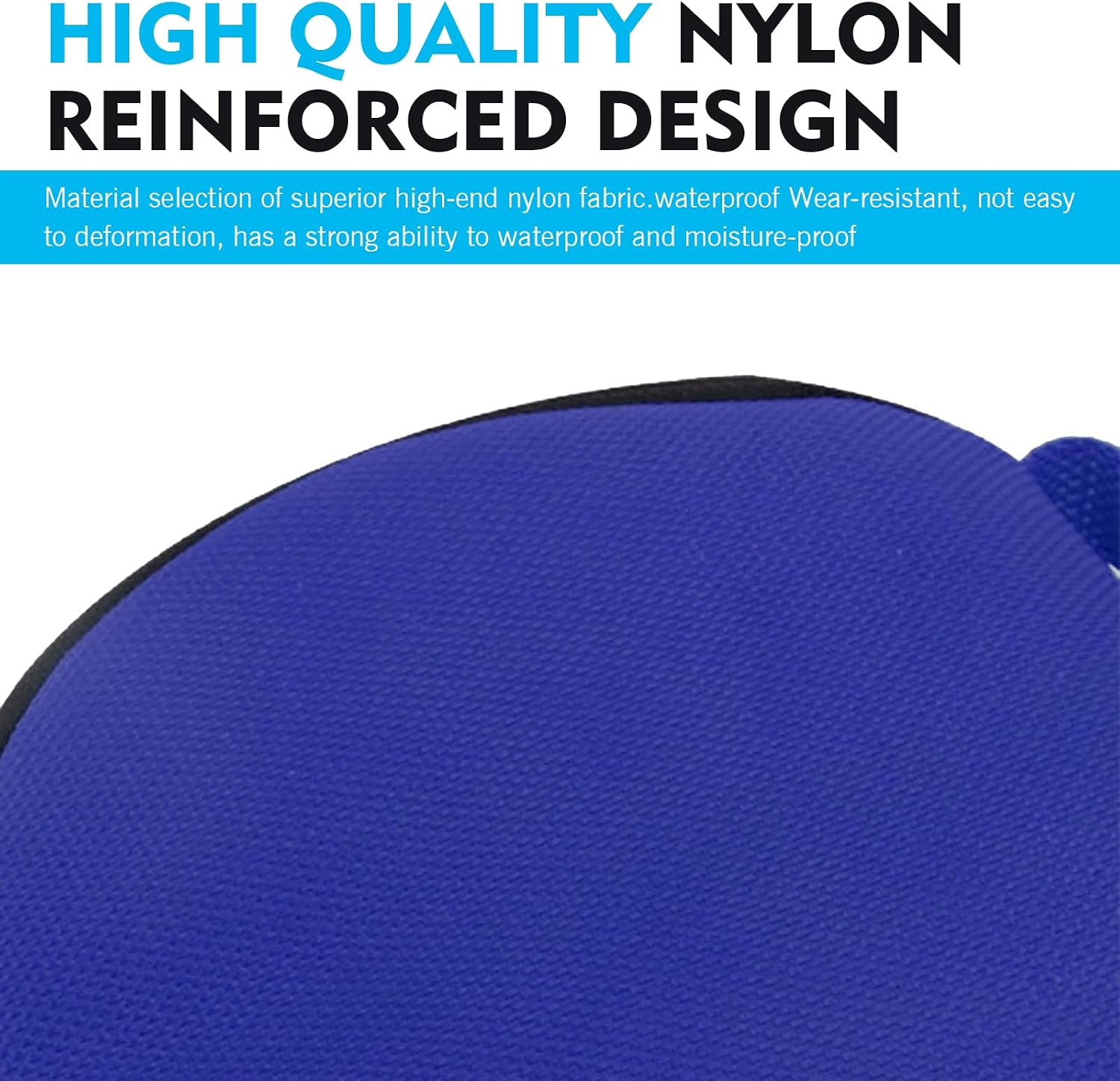 1 PC Car CD Storage Bag, 6.3" diameter Round Portable Wallet Storage Binder, 20 Capacity Oxford Fabric Wallet Disc Storage Binder, Universal for Car Home Travel Carrying Organizer (Blue)