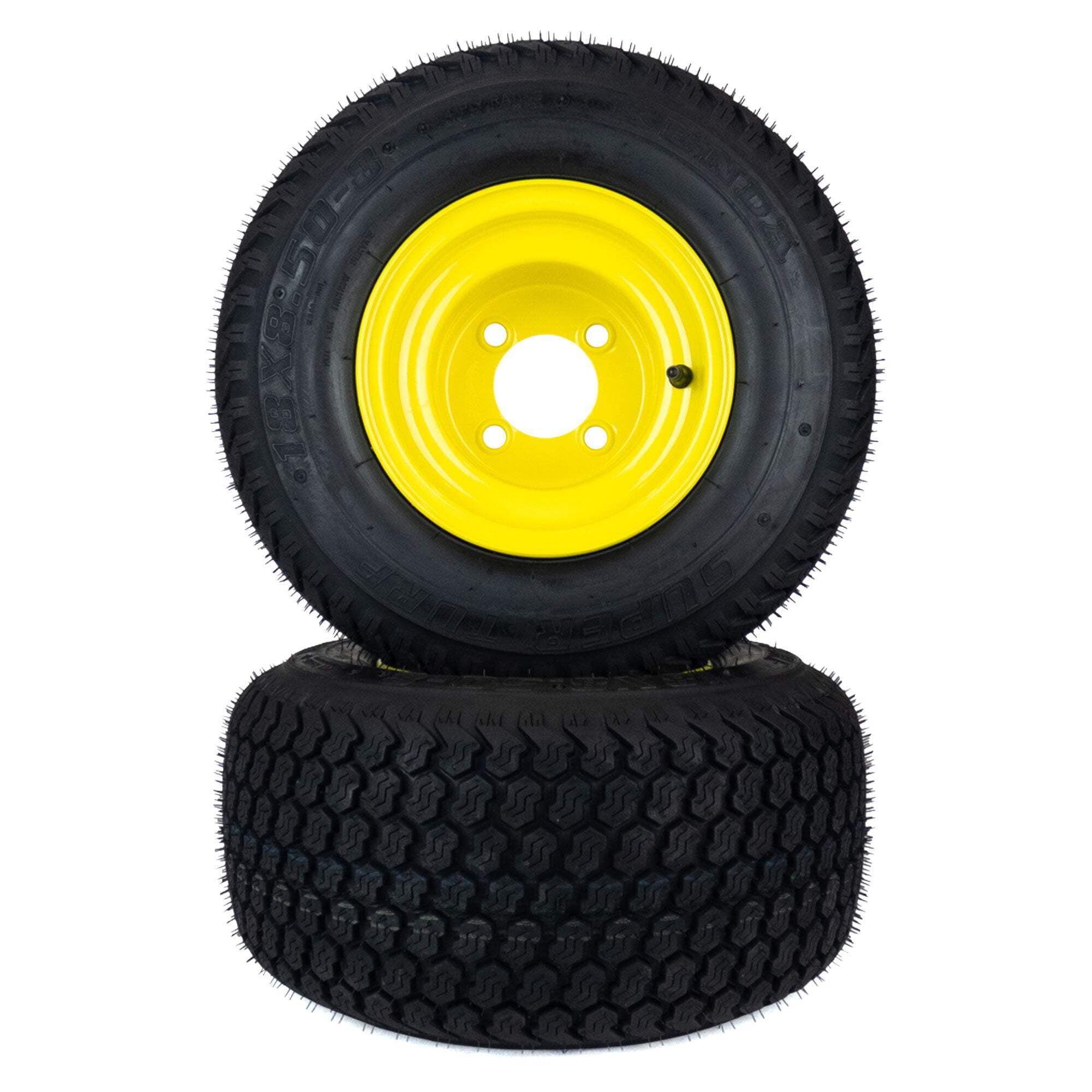 Amazon.com: (2) Super Turf Tire Assemblies 18x8.50-8 Fits John