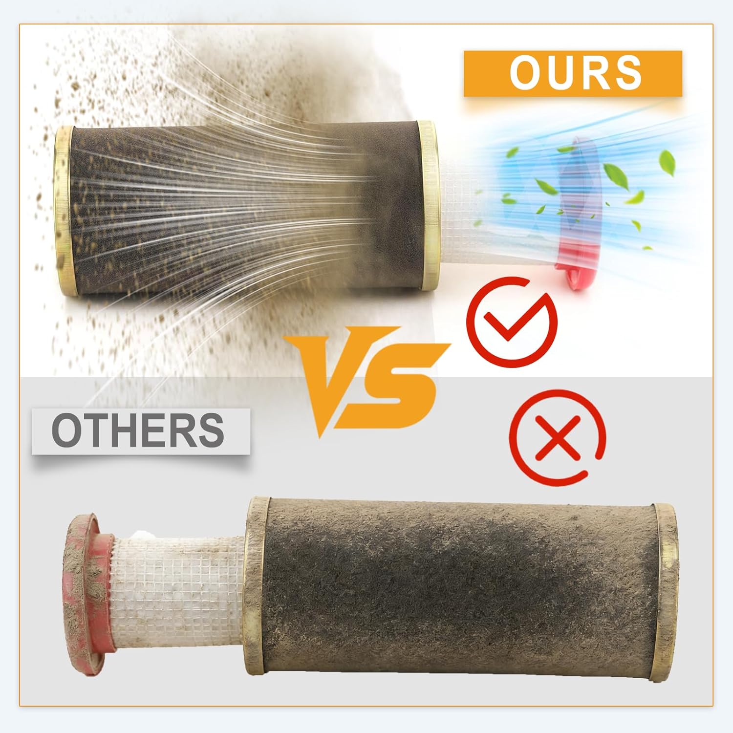 Chikia Hisun UTV 400 Air Filter Compatible with Coleman Hisun UTV 250,400,450,800,strike 550,sector 1000,sector 1000 crew Massimo,UT400,Bennche（Not for T-Boss/Buck）