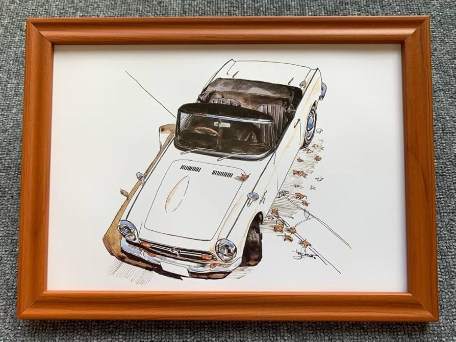 Amazon.co.jp: □BOW。池田和弘『Honda S800』B5サイズ 額入り